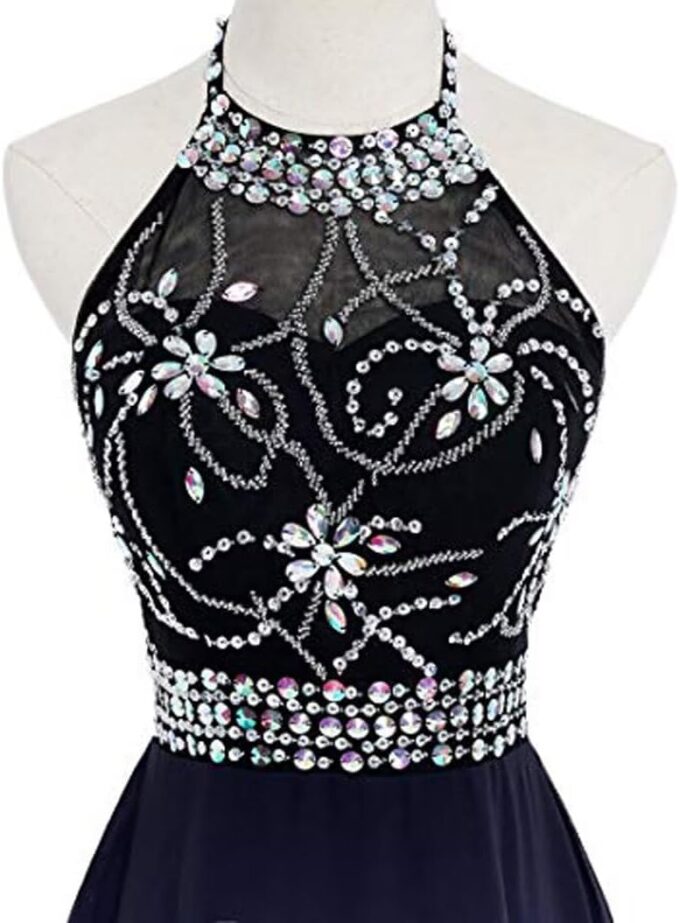 Sequins Ombre Prom Homecoming Dresses for Juniors Chiffon Wedding Bridesmaid Dresses A-line Formal Evening Gowns – Bild 2