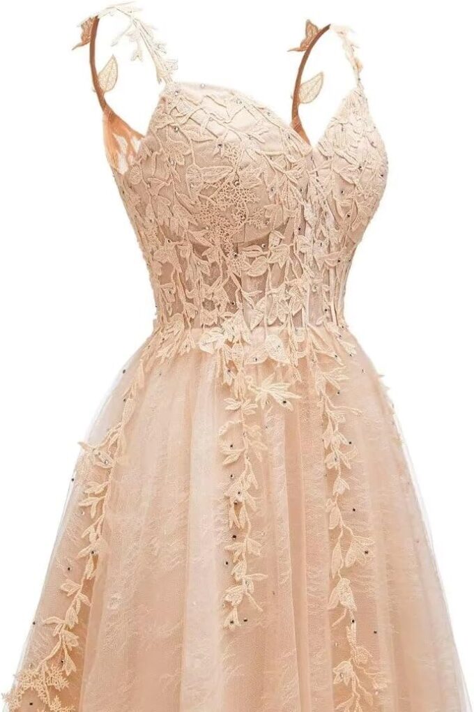 Spaghetti Straps Tulle Homecoming Dresses for Teens Lace Appliques Women's Short Prom Dresses Cocktail Gowns – Bild 3