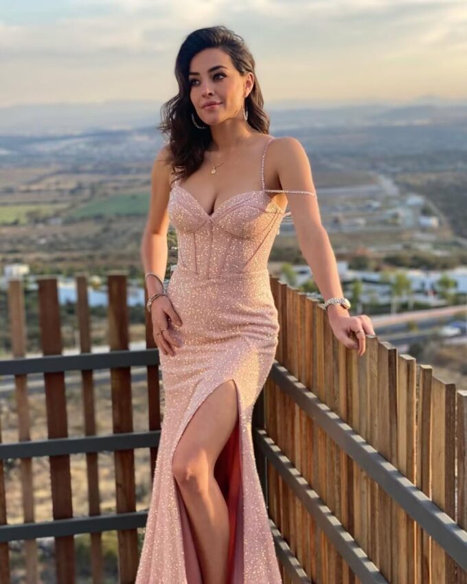 Women's Sequin Mermaid Prom Dresses Long with Slit Spaghetti Straps Formal Party Dresses XOD011 – Bild 3