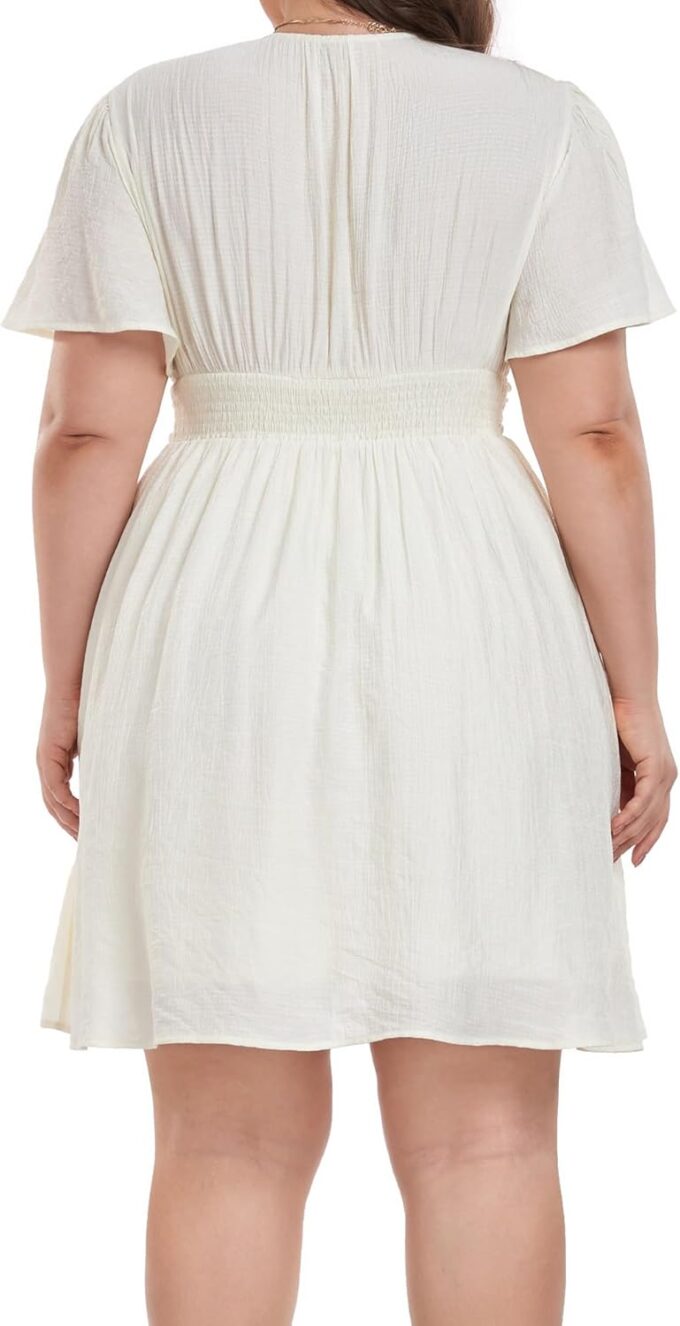Carrdc Plus Size Dresses for Curvy Women Short Sleeve Cocktail Dress – Bild 5