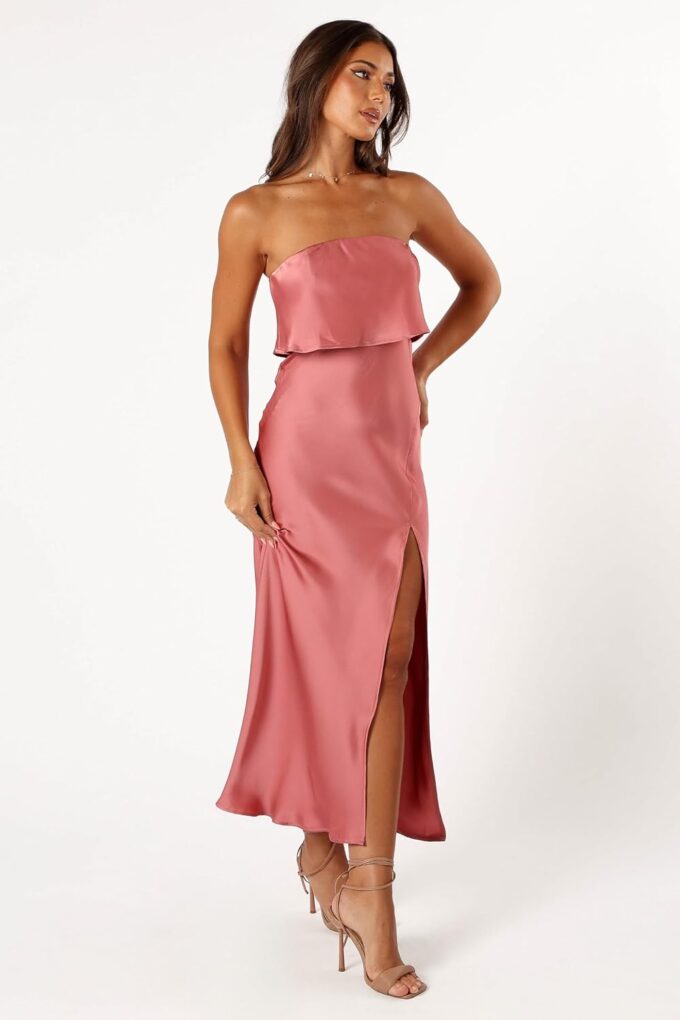 Petal & Pup Women's Vienna Strapless Midi Dress – Bild 8