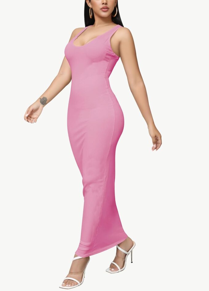 Bodycon Maxi Dress for Women Summer Casual Comfy Sexy Long Sundress Basic Fitted Tank Dresses Club Party Beach 2025 – Bild 4