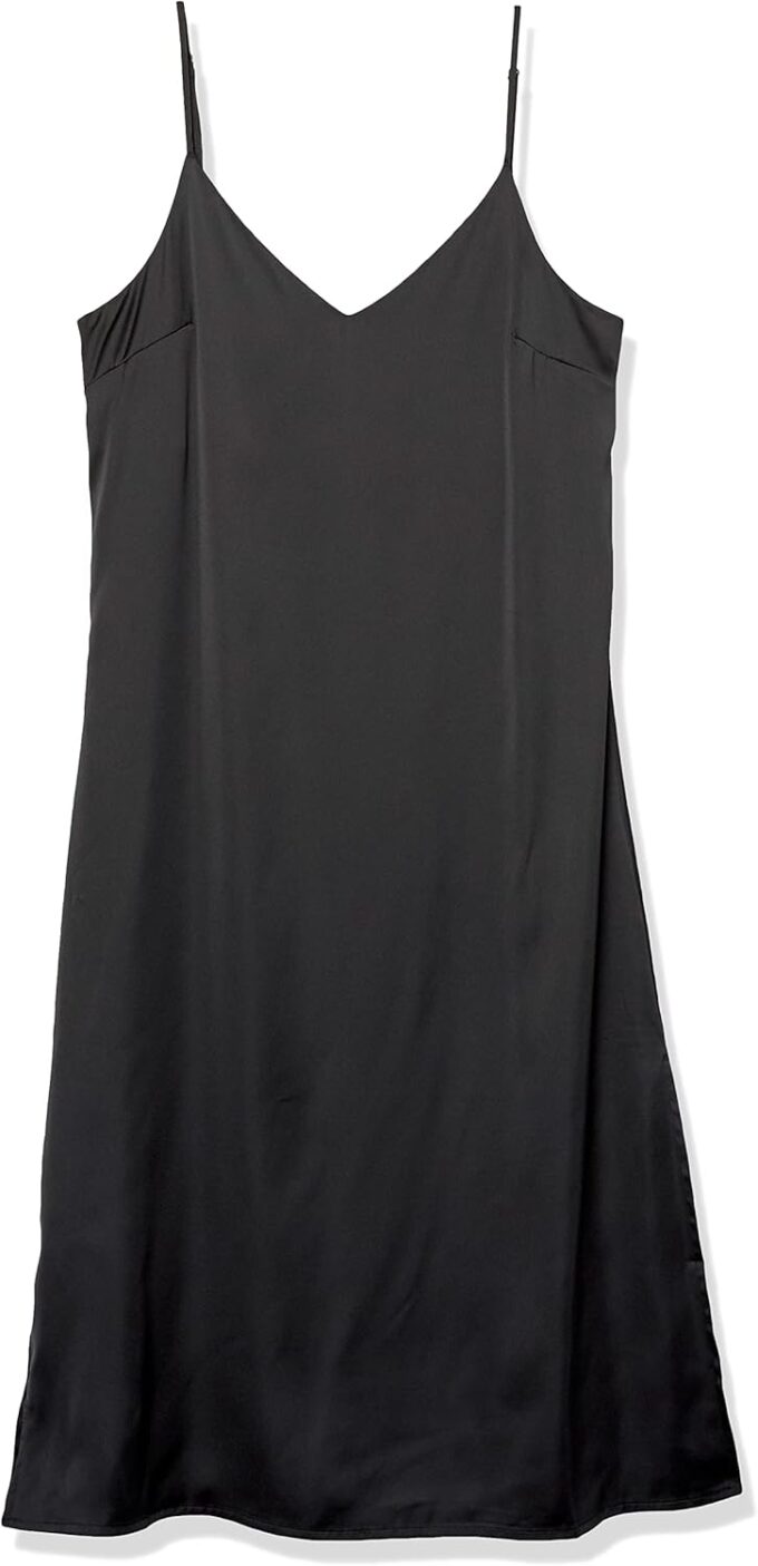 The Drop Women's Ana Silky V-Neck Midi Slip Dress – Bild 6