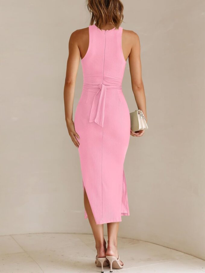 ANRABESS Womens Summer Formal Wedding Guest Dress Sexy Cutout Bodycon Slit Date Night Out Cocktail Dresses Resort Wear – Bild 5