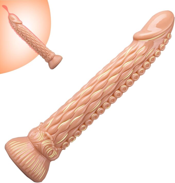 BDSMYOU Anal Dildo Analdilos Herren,Neu Oktopus Dildos 234mm Diloschwanz für Frauen,mit Dildo Saugnapf,Analplug für Männer Frauen Anfänger,Riesen Dildo xxl Buttplug Analspielzeuge (Realistisch, M)