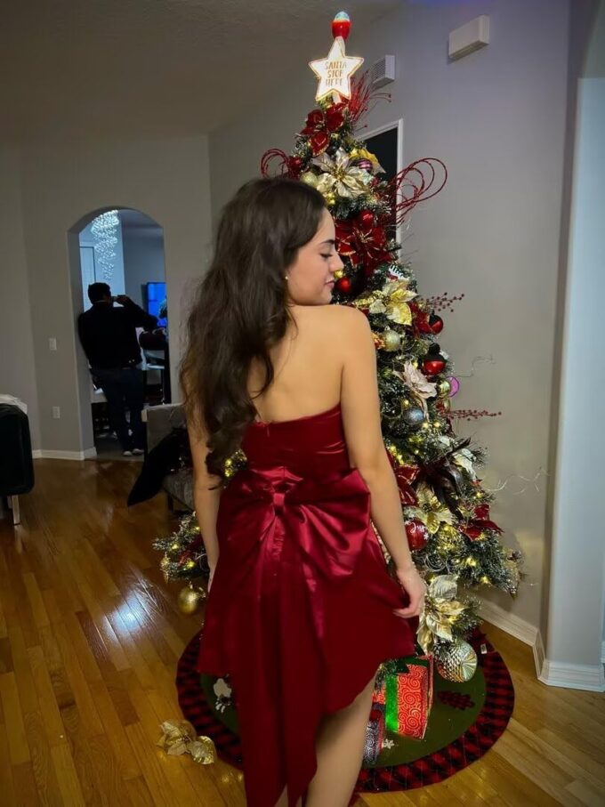 Satin Homecoming Dressse for Teens with Pockets Strapless Prom Cocktail Mini Party Dress with Bow on Back PU164 – Bild 3