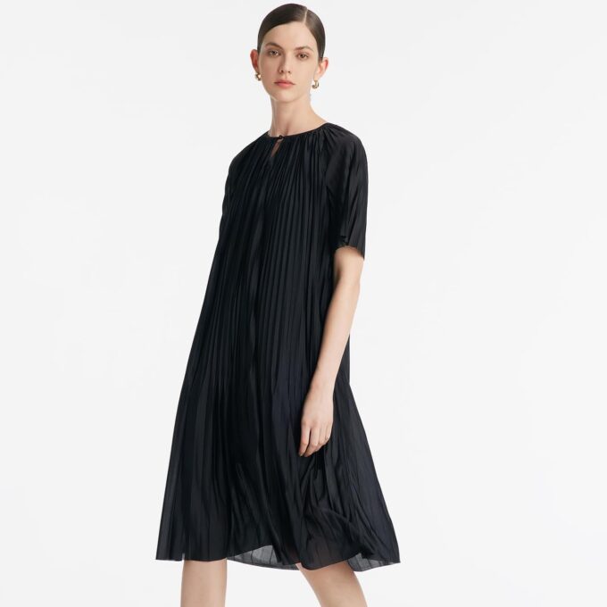 Summer Dresses for Women Casual Denim Halter Neck Wedding Guest Dress Midi Cocktail Sexy Open Back Aline Sundress – Bild 3