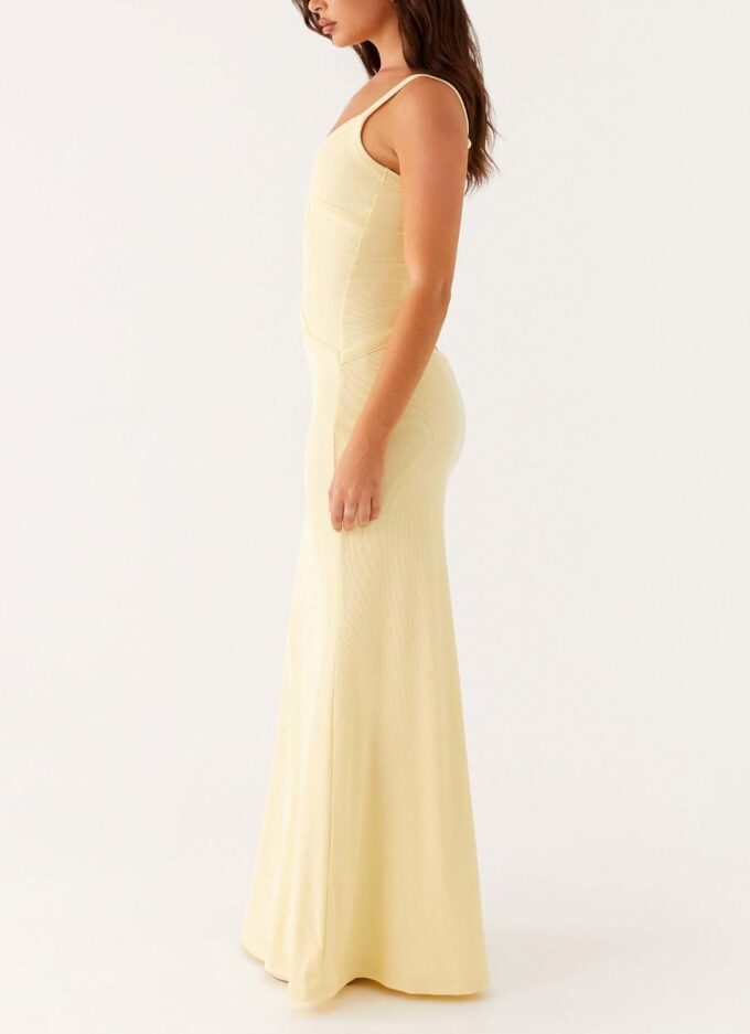 Womens Elegant Spaghetti Strap Maxi Dress Backless Cut Out Bodycon Summer Cami Dress Sexy Formal Cocktail Dresses – Bild 4