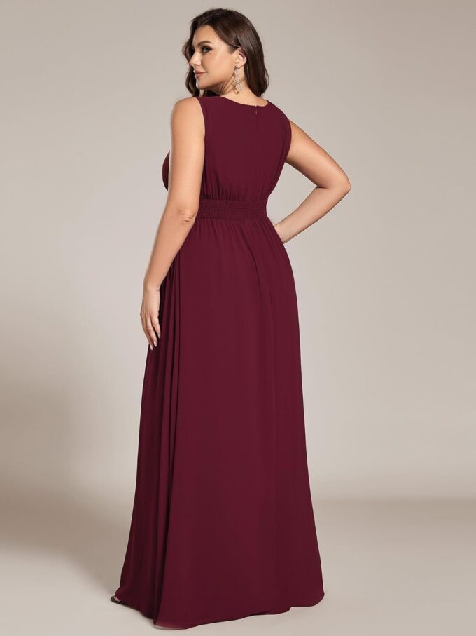 Ever-Pretty Plus Women's Summer Sleeveless Plus Size Formal Gowns Bridesmaid Dresses with Empire Waist Round Neck – Bild 2