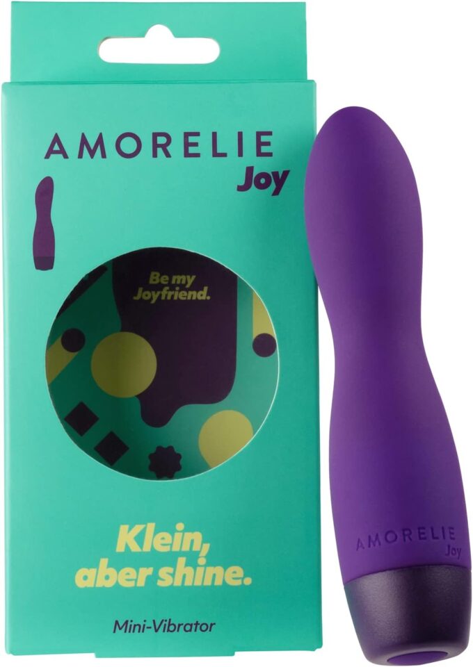 AMORELIE Joy – Mini-Vibrator Shine | Wasserfest Wiederaufladbar aus Silikon & ABS