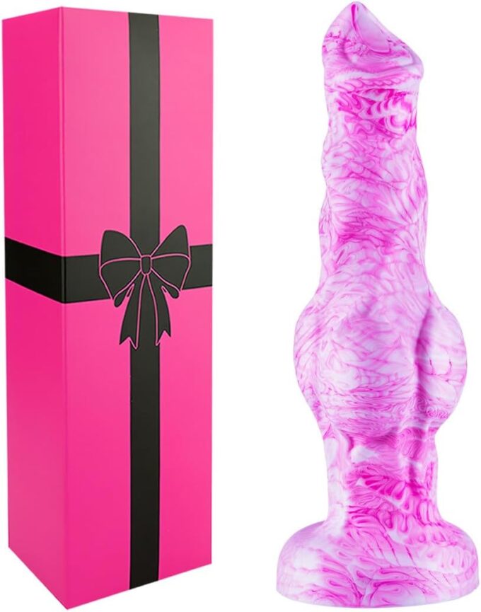 15 cm small Monsterdildo kleiner Anal-Silikondildo mit starkem Saugnapf, weich rosa süßer Fantasy-Drache realistischer Dildo klein, tier alien dildo Hundeknotendildo mit Knoten für frauen männer