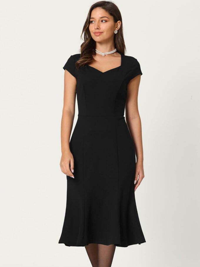 Women's 50s Vintage Dresses Midi Mermaid 1950s Dress – Bild 2