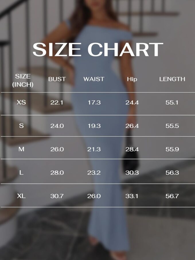 REORIA Women's Summer Sexy One Shoulder Formal Long Dress Wedding Guest Elegant Sleeveless Ribbed Bodycon Maxi Dresses – Bild 6