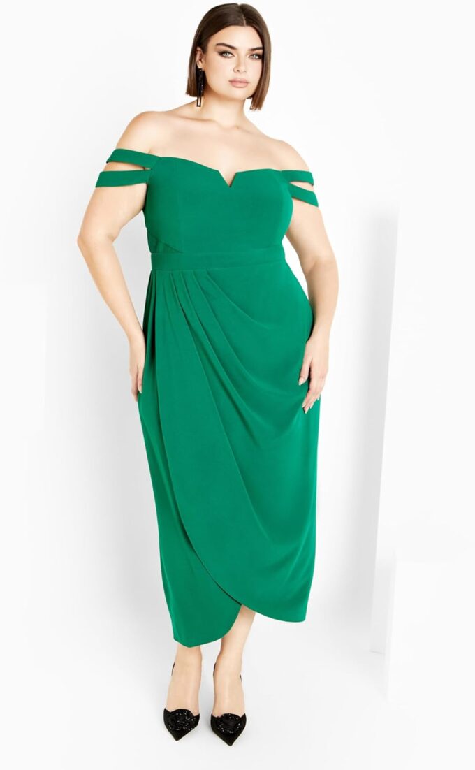 City Chic Women's Plus Size Rosa Love Dress – Bild 3