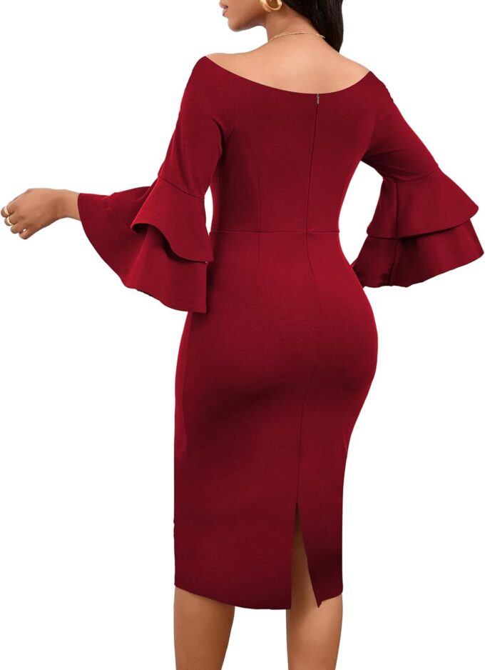 Two Piece Outfits for Women Long Sleeve Top Long Pants Sets Sexy Ladies Clubwear – Bild 4