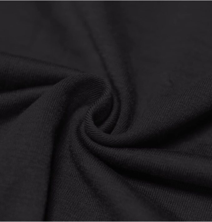 Zilcremo Women Summer Casual Maxi Dress Loose Pockets Short Sleeve Split Boho Dresses Apricot – Bild 5
