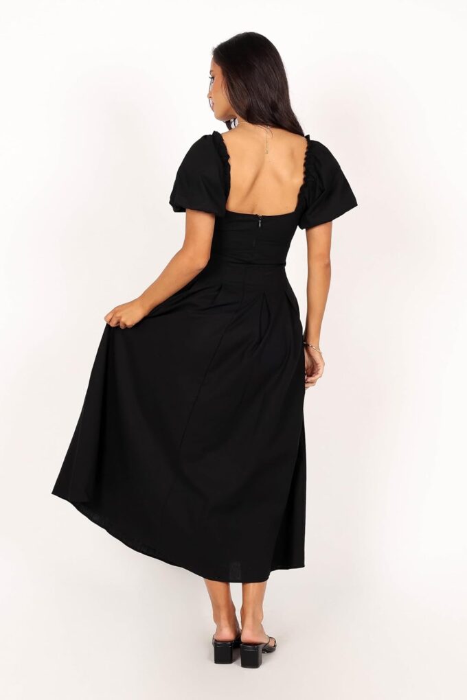 Petal & Pup Women's Maria Puff Sleeve Midi Dress – Bild 4