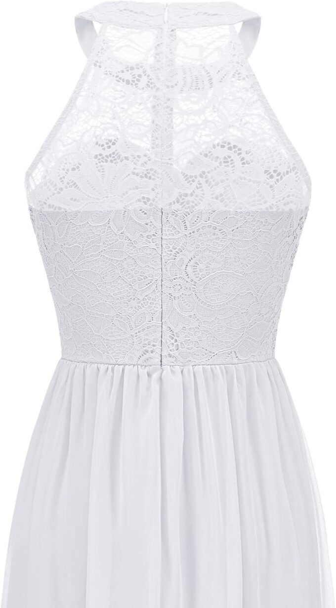 Wedtrend Women's Formal Dress, Halter Long Prom Dress Floral Lace Bridesmaid Dresses – Bild 8