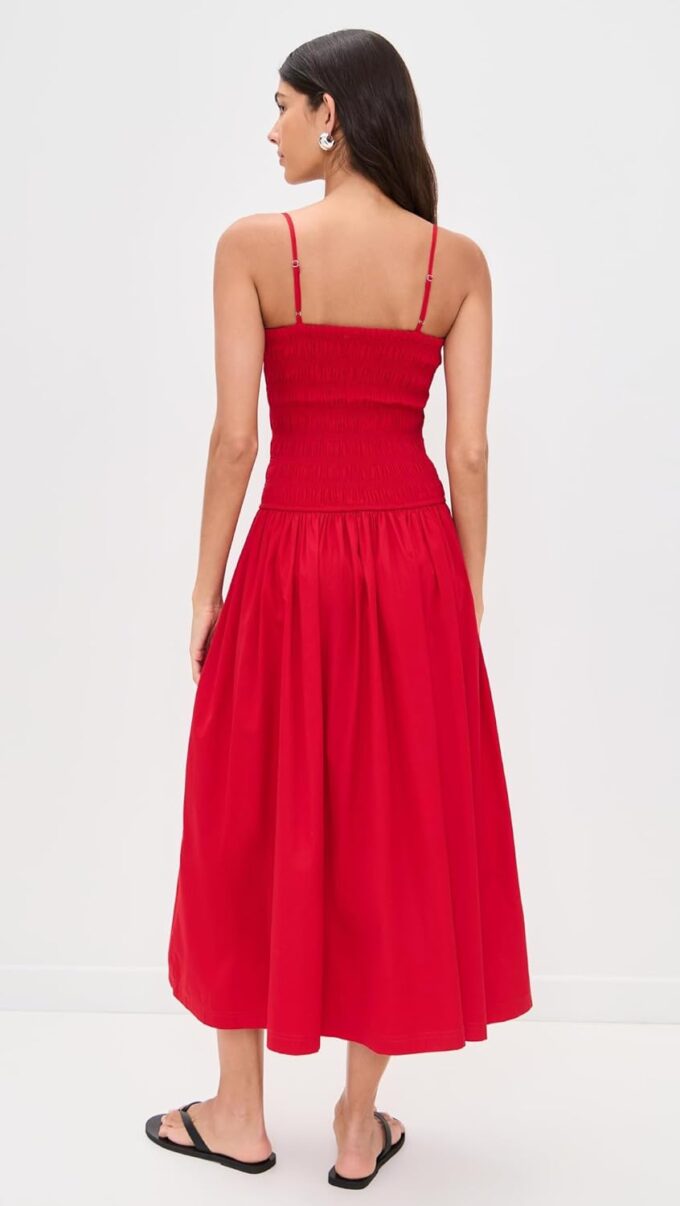 Madewell Women's Poplin Smocked Maxi Dress – Bild 3