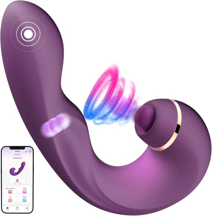 Erotik Butterfly Vibrator für Klitoris mit APP - Silikon Flattern Vibration für Frauen G-punkt Pulsieren Stimulator Sex Spielzeug für Die Frau, 3IN1 Dildo Vibratorensets für Frauen Paare 5x5x10 modi
