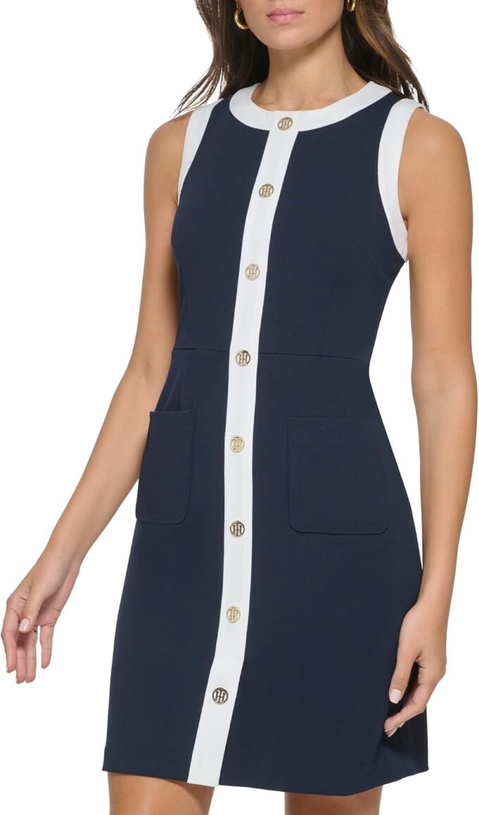 Tommy Hilfiger Women's Mini Houndstooth Knit Dress – Bild 2