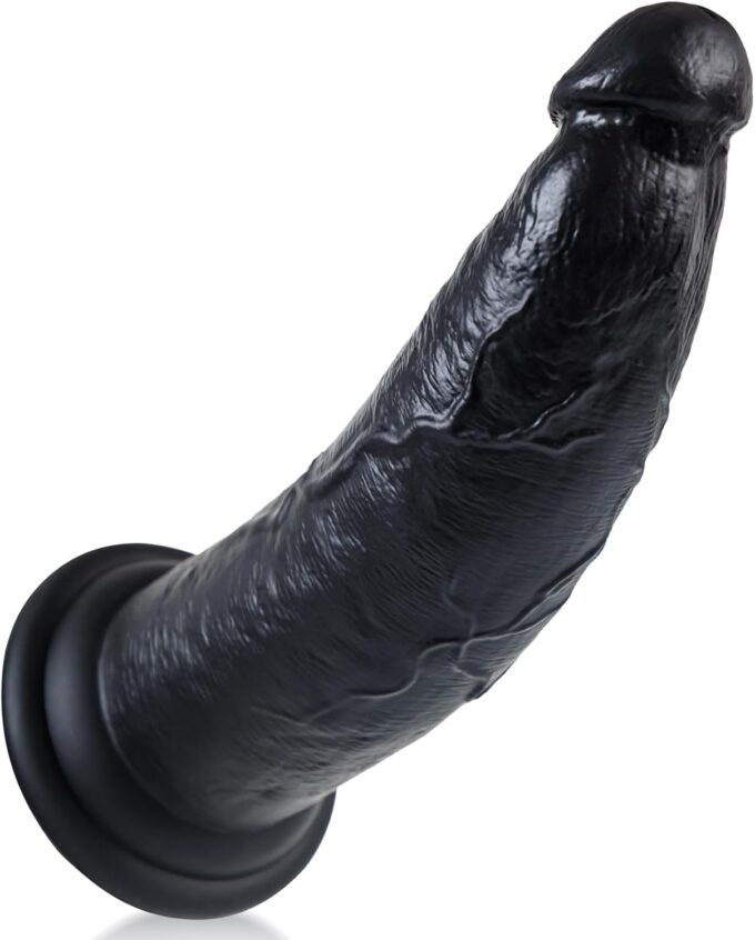 30 * 7.4cm Dicker Riesen Schwarz Dildo, XXL Anal Dildo mit Doppelter Dichte Silikon ohne Hoden für tieferes und schnelleres, Großer Monster Dildo Big Penis Sexspielzeug für Frauen Männer Gay Gaint
