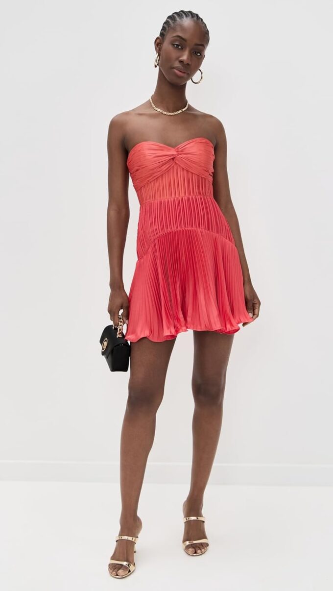 PANDORA systems Women's Catrina Mini Pleated Dress – Bild 5