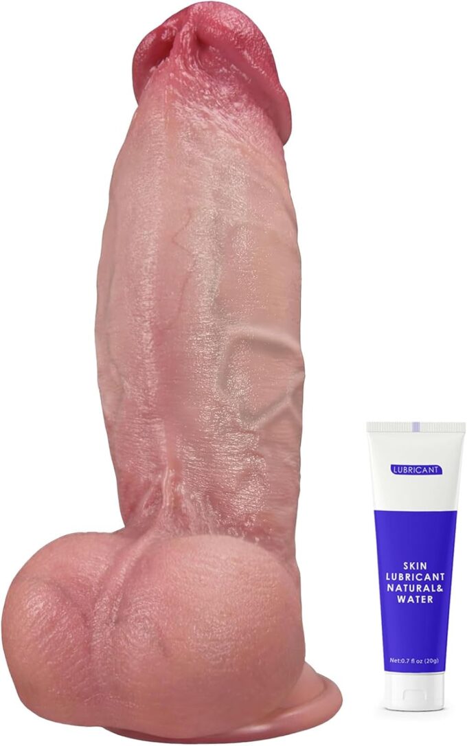 PRONFANS 22.5 * 5.5CM Durchmesser Dicker Dildo Sex Spielzeug für die Frau Männer Paar Realistischer Klassische Dildos Mit Starkem Saugnapf XL Analdildo Plug Perfekt Echte Adern Hoden Handfrei Sex Toy
