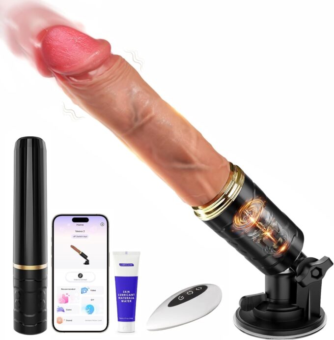 Cacuola Dildo mit 5 Stoßfunktion & 7 Vibration für Frauen, Vibrator Sex Spielzeug für Paare, Sex Spielzeug für die Frau Männer, Vibratorensets für Frauen Männer, Dildos Sexmaschine Maschinen & Geräte