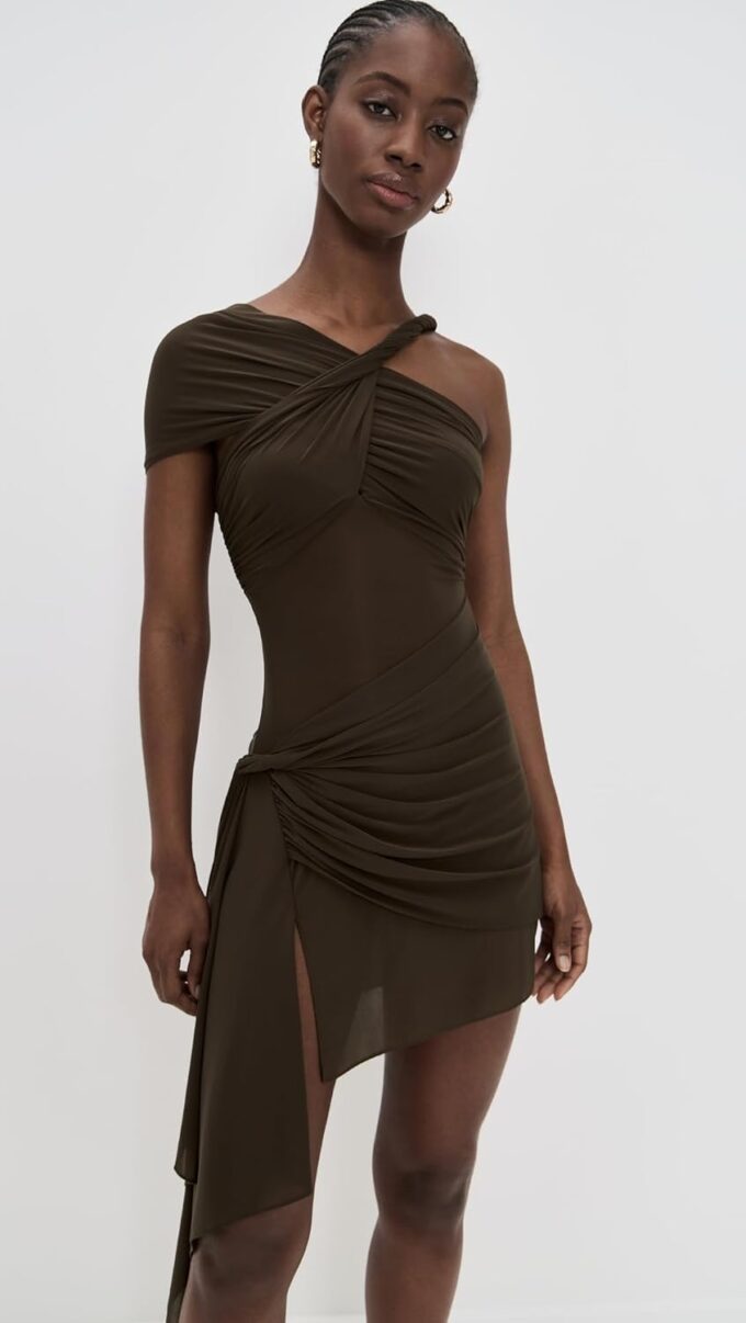 Ronny Kobo Women's Assymetric Mini Izel Dress – Bild 2
