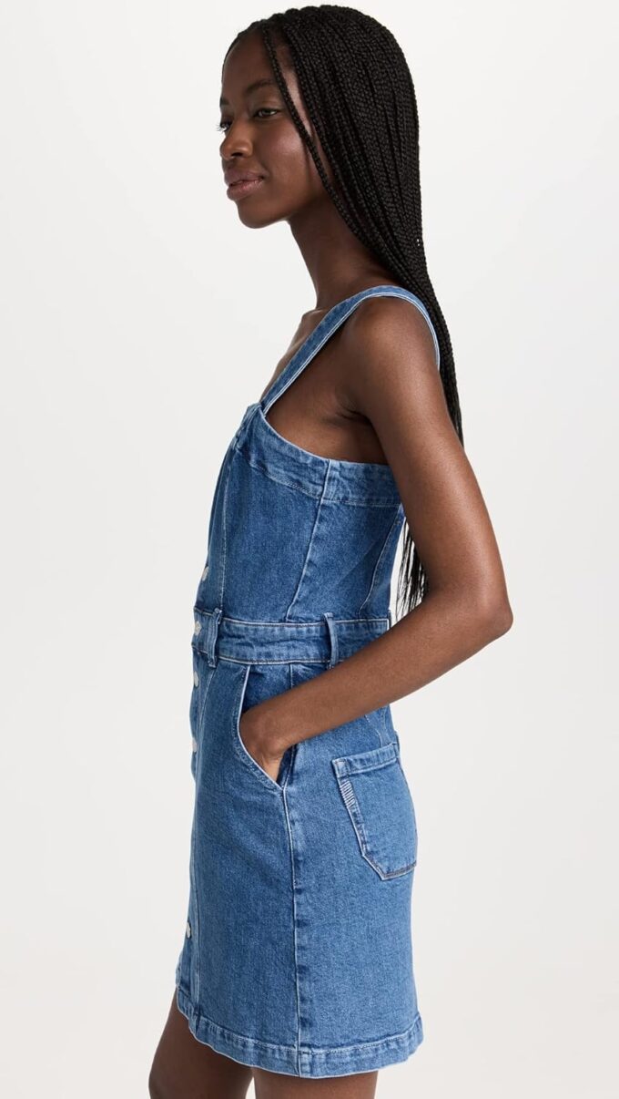 PAIGE Women's Maddy Denim Dress – Bild 4