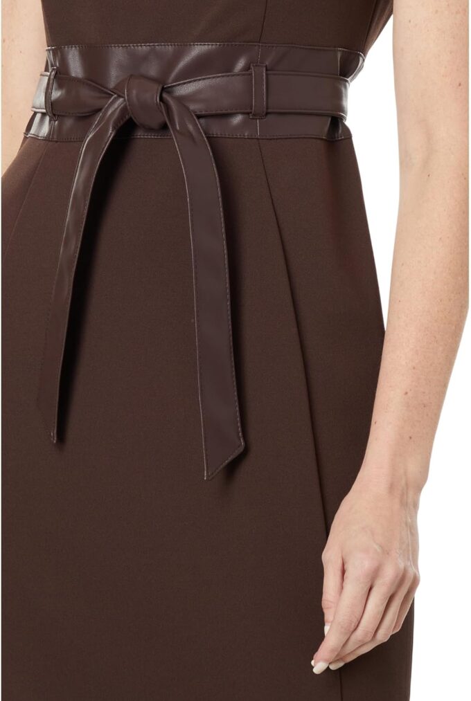 Calvin Klein Women's Crepe Short Sleeve Event Dress – Bild 3