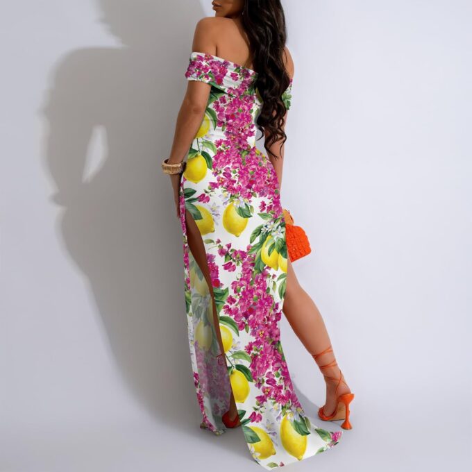 Sexy Maxi Dresses for Curvy Women Off Shoulder Formal Church Outfits Long Sleeve Dresses – Bild 4