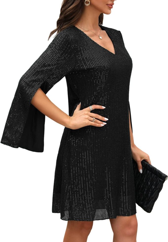 Wedding Guest Dresses for Women Women's Cocktail Dresses Formal Dresses for Women Lace Sequin Prom Dress – Bild 2
