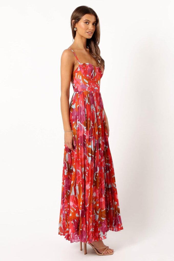 Petal & Pup Women's Achanti Pleated Maxi Dress – Bild 5