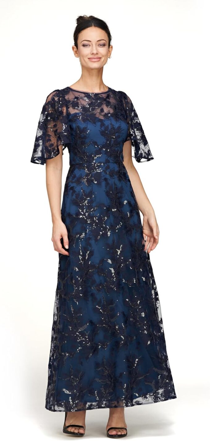 JS Collections Women's Eveline A-line Ankle Dress