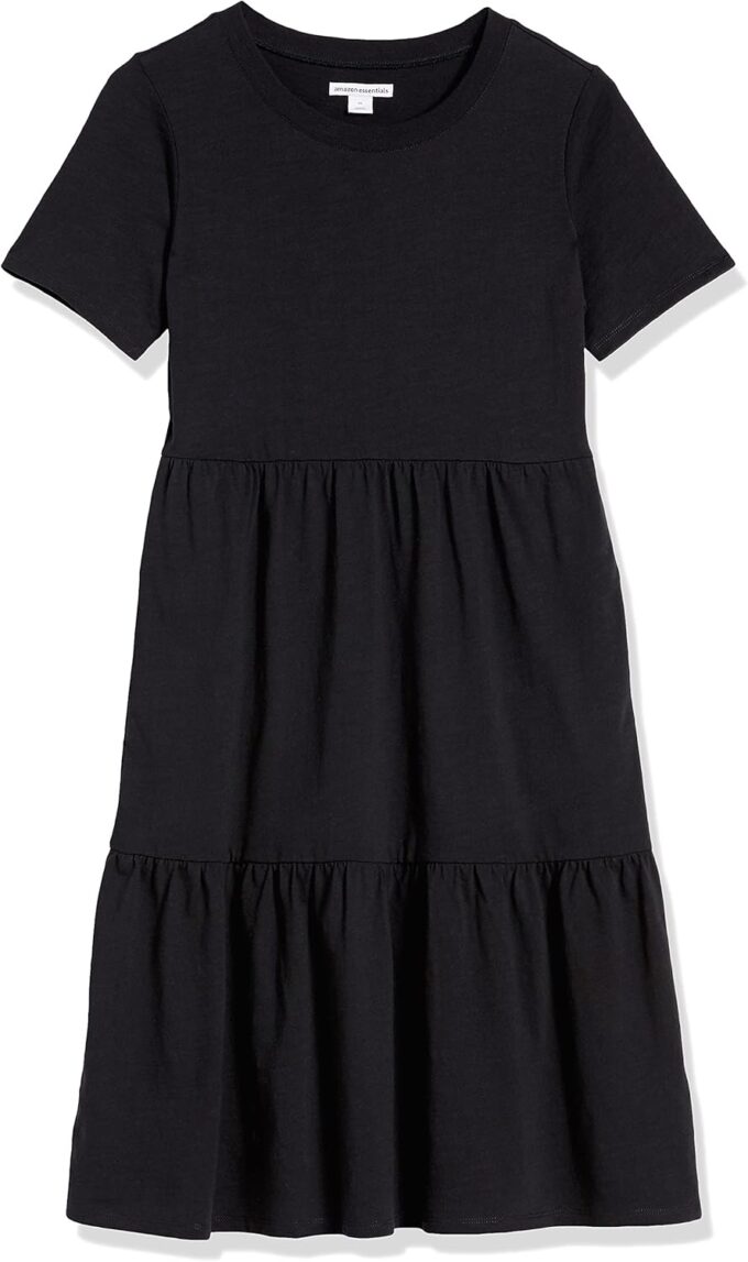Amazon Essentials Women's Short-Sleeve Crewneck Tiered Dress – Bild 9