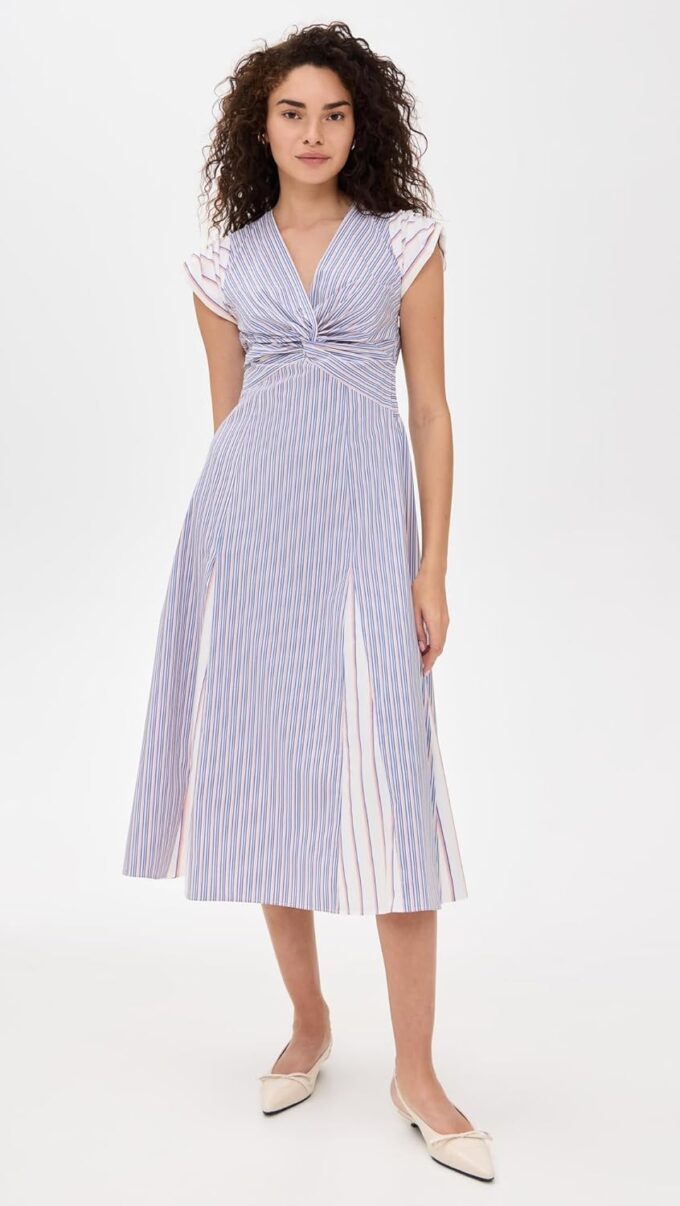 Shoshanna Women's Canopy Stripe Avalynn Dress – Bild 2