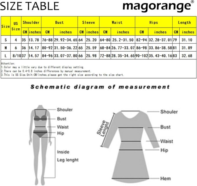 magorange Women Sexy Mock Neck Mesh Hole Hollow Out Mini Dress Long Sleeve Backless Bodycon Mini Club Party Dress – Bild 5