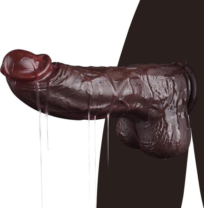 6.6cm Breit Thick Dildo Dick Realistische Dildos XXL Grosser Dildo Silikon Saugnapf Huge Realistic Dildo Schwarz Extrem Anal Dildos Plug Realistischer Diloschwanz Groß für Frauen Männer Weich