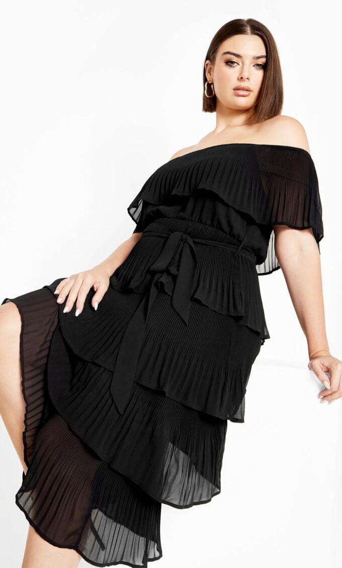 City Chic Women's Dress-Night Garden – Bild 4