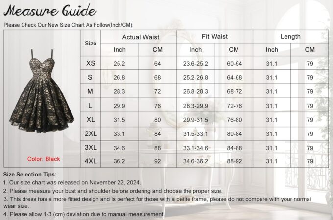 Charmian Women's Gothic Spaghetti Straps Sleeveless Pleated Lace Up Corset Dress – Bild 2