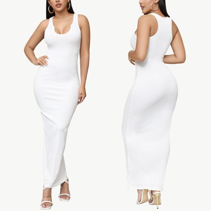 Bodycon Maxi Dress for Women Summer Casual Comfy Sexy Long Sundress Basic Fitted Tank Dresses Club Party Beach 2025 – Bild 5