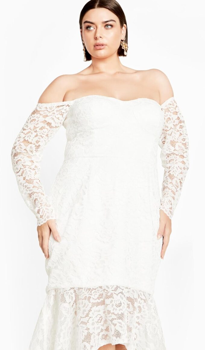 City Chic Women's Dress Lace Athena – Bild 5