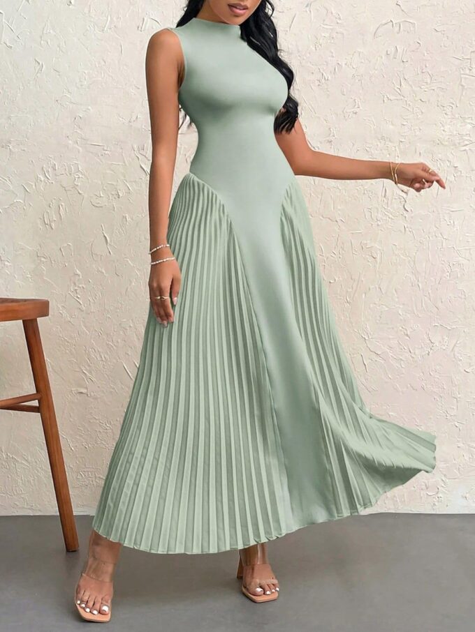 SISKIN Women Elegant Pleated Tight-Fitting A-Line Dress,Summer Dresses for Women,Tea Party Dress – Bild 4