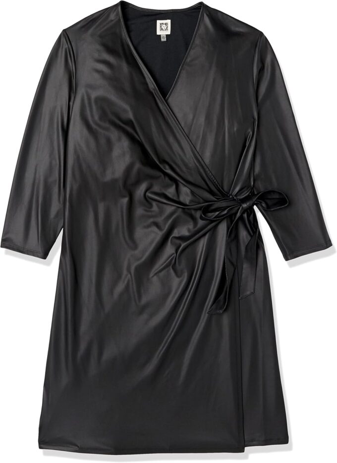 Anne Klein Damen Classic Wrap Dress Kleid
