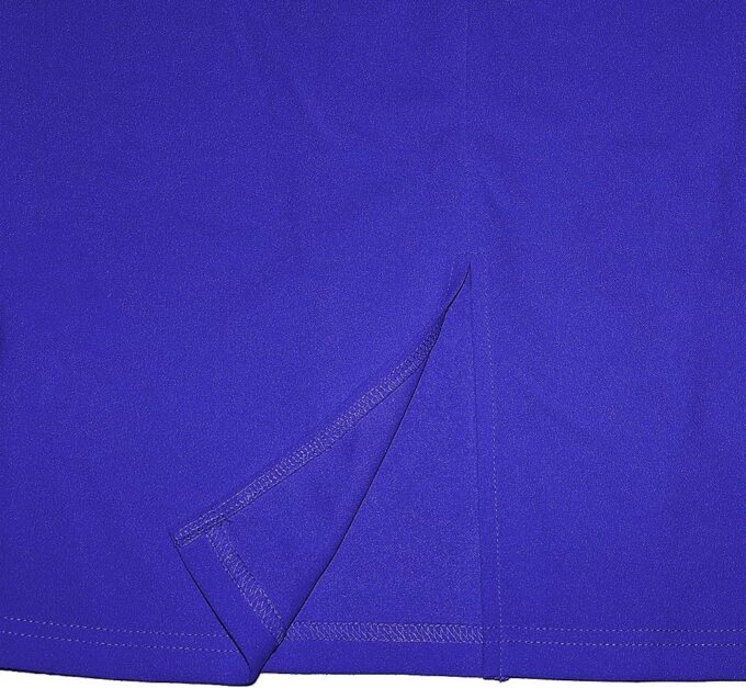 Yiershu Damen Elegant Ärmellos Bodycon Bleistiftkleid Casual Knielang Schößchen Bleistift Kleider Tragen zur Arbeit, Königsblau, Groß – Bild 5