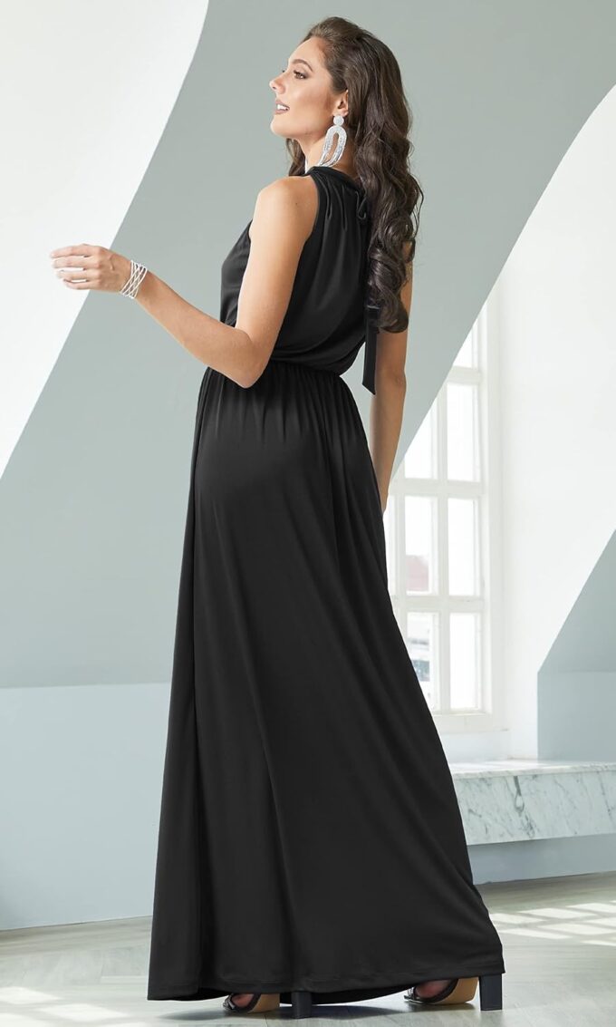 KOH KOH 2025 Sexy Sleeveless Summer Formal Flowy Casual Gown – Bild 4