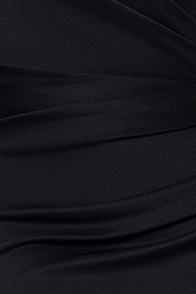 Xscape Women's Plus Size Long 3/4 Sleeve V-Neck Side Ruched Dress – Bild 5