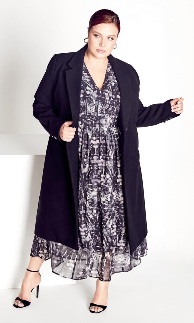 Women's Plus Size After Dark Print Dress – Bild 2